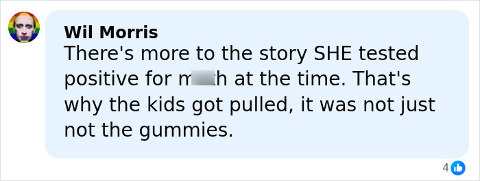 Comment by Wil Morris discussing the incident involving kids eating gummies and related events. Comment by Wil Morris discussing the incident involving kids eating gummies and related events.