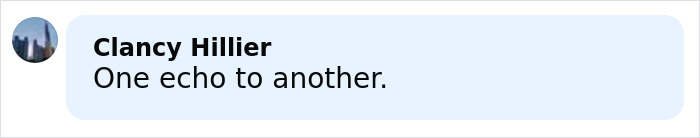 Screenshot of a social media comment by Clancy Hillier reacting to Bonnie Blue’s arrest news. Screenshot of a social media comment by Clancy Hillier reacting to Bonnie Blue’s arrest news.