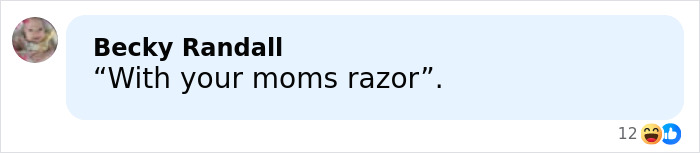 Screenshot of a social media comment responding to a fan asking Selena Gomez about how she shaves her mustache. Screenshot of a social media comment responding to a fan asking Selena Gomez about how she shaves her mustache.