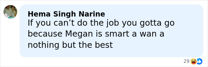 Comment on social media about Meghan Markle and Prince Harry’s publicist quitting amid high expectations.