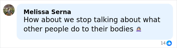 Person reacting to Millie Bobby Brown’s plastic surgery rumors with a comment about stopping judgment on others’ bodies online. Person reacting to Millie Bobby Brown’s plastic surgery rumors with a comment about stopping judgment on others’ bodies online.