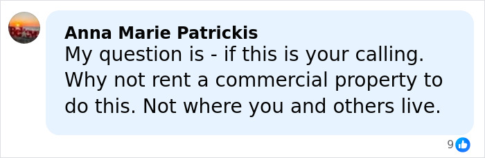 Commenter Anna Marie Patrickis questions why the Christmas lawyer didn't rent commercial property for the HOA dispute.