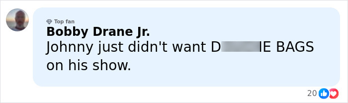 Comment by Bobby Drane Jr. discussing banned stars from the Tonight Show by Johnny Carson with a blurred background. Comment by Bobby Drane Jr. discussing banned stars from the Tonight Show by Johnny Carson with a blurred background.