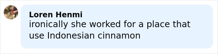 Comment from Loren Henmi discussing a Cinnabon employee’s use of Indonesian cinnamon amid a viral racist incident. Comment from Loren Henmi discussing a Cinnabon employee’s use of Indonesian cinnamon amid a viral racist incident.