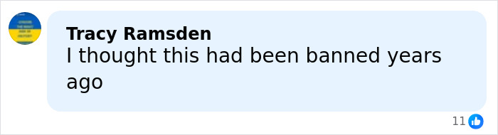 Comment by Tracy Ramsden saying she thought ear cropping had been banned years ago, sparking debate on painful dog practices. Comment by Tracy Ramsden saying she thought ear cropping had been banned years ago, sparking debate on painful dog practices.