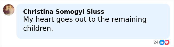 Comment by Christina Somogyi Sluss expressing sympathy for remaining children amid Nick Reiner hotel room report and arrest details. Comment by Christina Somogyi Sluss expressing sympathy for remaining children amid Nick Reiner hotel room report and arrest details.