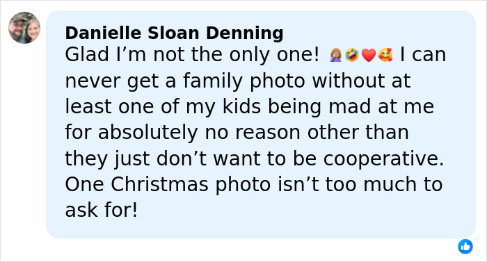 Fan comment about family photo struggles linked to Kim Kardashian's Christmas card failure and kids' home life issues. Fan comment about family photo struggles linked to Kim Kardashian's Christmas card failure and kids' home life issues.