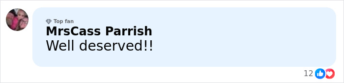 Facebook comment from MrsCass Parrish saying Well deserved, related to mom's chilling Google searches in a child slaying case. Facebook comment from MrsCass Parrish saying Well deserved, related to mom's chilling Google searches in a child slaying case.