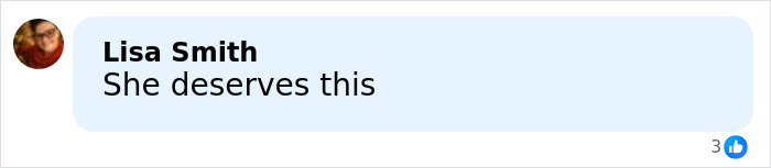 Facebook comment from Lisa Smith stating she believes someone deserves a consequence, related to mom’s chilling Google searches case. Facebook comment from Lisa Smith stating she believes someone deserves a consequence, related to mom’s chilling Google searches case.