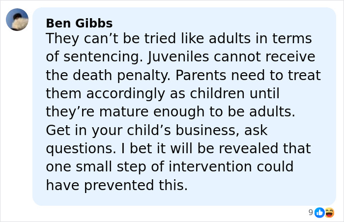 Comment on juvenile sentencing discussing two teens charged with homicide after brutal attack on 14-year-old girl.