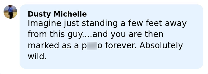 Comment from Dusty Michelle discussing women marked with disturbing messages related to new Epstein files.