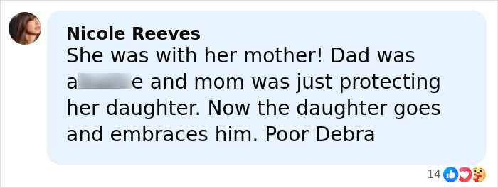 Comment from Nicole Reeves discussing family dynamics related to child kidnapped from Kentucky found alive over 40 years later. Comment from Nicole Reeves discussing family dynamics related to child kidnapped from Kentucky found alive over 40 years later.
