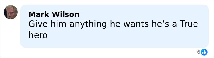 Comment by Mark Wilson praising hero who stopped Bondi Beach attacker with a once-in-a-lifetime move on a social media post. Comment by Mark Wilson praising hero who stopped Bondi Beach attacker with a once-in-a-lifetime move on a social media post.