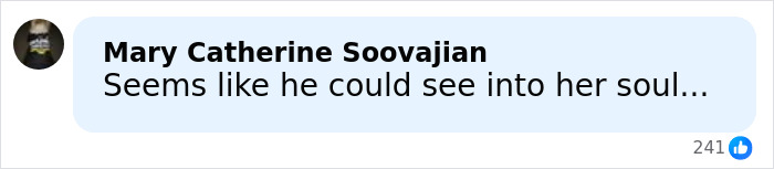 Comment by Mary Catherine Soovajian expressing an emotional reaction to a close-up image of Karoline Leavitt. Comment by Mary Catherine Soovajian expressing an emotional reaction to a close-up image of Karoline Leavitt.