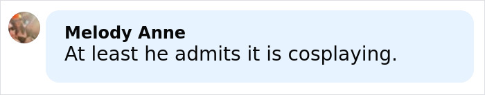Comment by Melody Anne discussing cosplay in response to high school teacher’s costume photos sparking outrage among parents online Comment by Melody Anne discussing cosplay in response to high school teacher’s costume photos sparking outrage among parents online