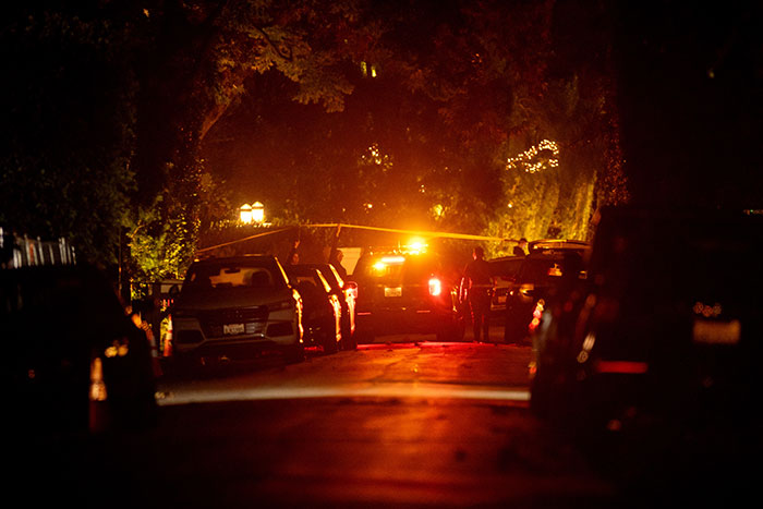 Police activity at night on a residential street following Rob Reiner’s eldest daughter breaking her silence about family tragedy. Police activity at night on a residential street following Rob Reiner’s eldest daughter breaking her silence about family tragedy.
