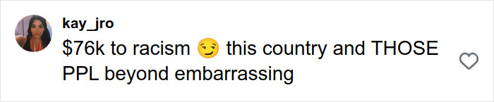 Screenshot of a social media comment referencing racism and controversy involving a Cinnabon worker and Somali couple. Screenshot of a social media comment referencing racism and controversy involving a Cinnabon worker and Somali couple.