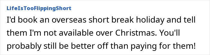 Reddit post discussing family demands around hosting Christmas dinner despite not helping, highlighting earnings and holiday stress. Reddit post discussing family demands around hosting Christmas dinner despite not helping, highlighting earnings and holiday stress.