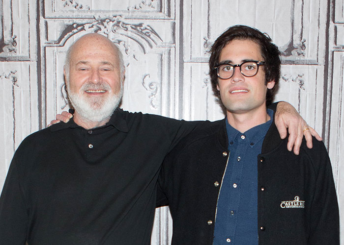 Rob Reiner with his son posing together, main person of interest in a grisly LA home investigation. Rob Reiner with his son posing together, main person of interest in a grisly LA home investigation.