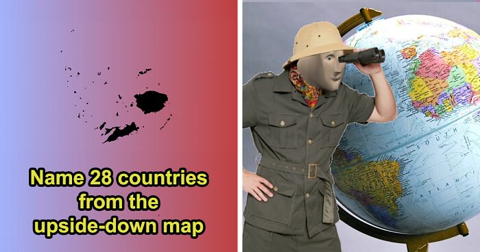“Think You Know The World Map?”: Prove It By Scoring 23/28 On This Rotated Country Map Quiz