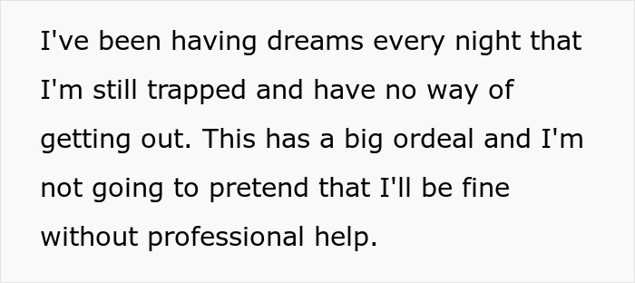 Text about being held hostage at parents' place, feeling trapped and needing professional help for the ordeal. Text about being held hostage at parents' place, feeling trapped and needing professional help for the ordeal.