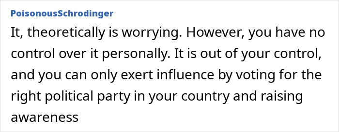 Screenshot of a forum comment discussing concerns about microplastics discovered in human bone tissue.