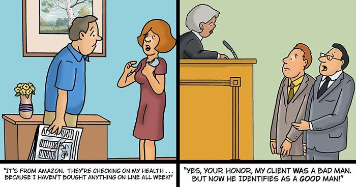 Artist Created 43 New One-Panel Comics Filled With Humor And Silly Situations