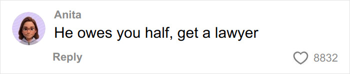 Comment by Anita advising to get a lawyer as SAHM struggles with divorce and financial planning. Comment by Anita advising to get a lawyer as SAHM struggles with divorce and financial planning.
