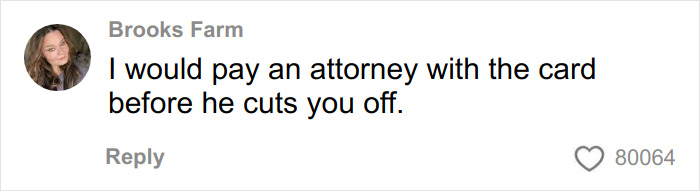 Comment on social media expressing advice to hire an attorney after unexpected divorce, reflecting a stay-at-home mom’s legal concern. Comment on social media expressing advice to hire an attorney after unexpected divorce, reflecting a stay-at-home mom’s legal concern.