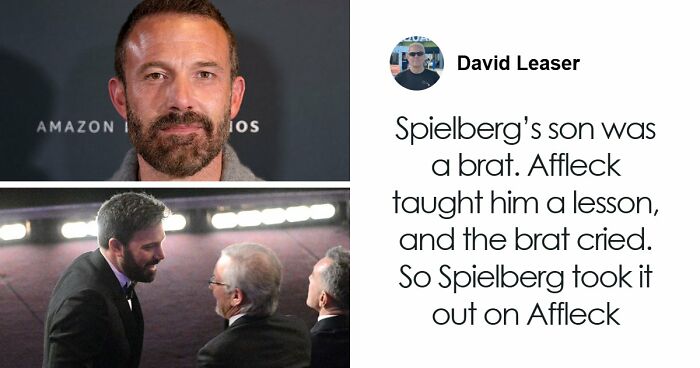Steven Spielberg Refused To Work With Ben Affleck After What He Did To Director’s Son