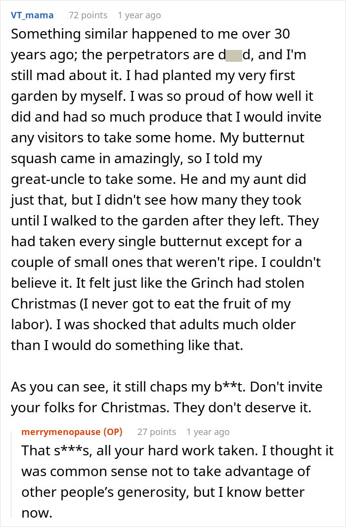 Reddit user shares experience of feeling shocked and upset after family cleared Thanksgiving leftovers, leaving the fridge empty.