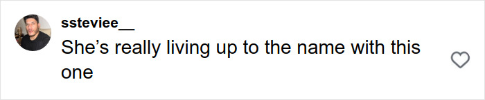 Screenshot of a TikTok comment saying she’s living up to the name related to Sydney Sweeney’s MAGA makeover. Screenshot of a TikTok comment saying she’s living up to the name related to Sydney Sweeney’s MAGA makeover.