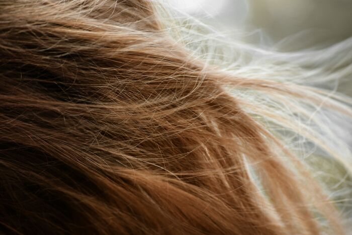 Close-up of brown hair strands blowing in the wind, illustrating intriguing facts that sound made up but are true