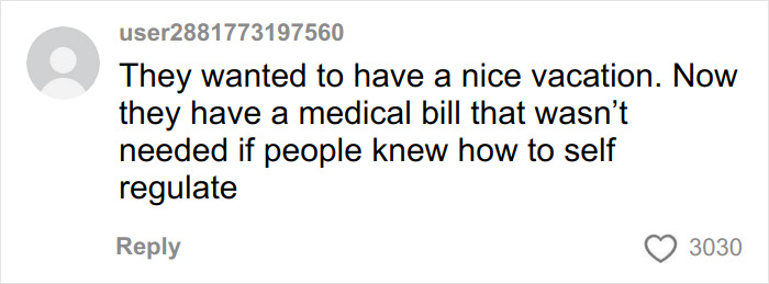 Comment on social media about tourists affected after teen pepper-sprayed on a boat, leading to legal consequences.