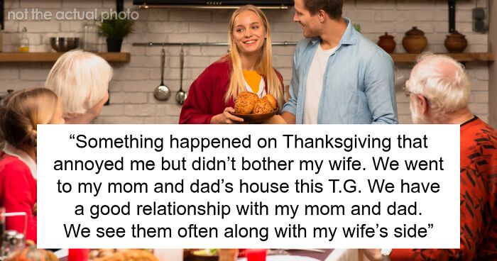Parents Sit Son And His Wife In Another Room At A Crowded Thanksgiving Party, Man Gets Upset
