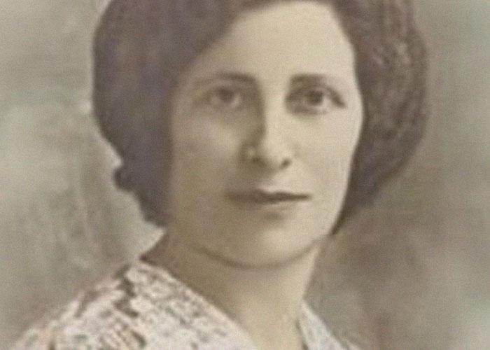 Vintage black and white portrait of a woman with short hair, representing interesting today I learned facts concept.