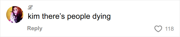 Comment saying kim there’s people dying on social media, reflecting backlash over single mom's tone deaf GoFundMe after Bondi Beach attack Comment saying kim there’s people dying on social media, reflecting backlash over single mom's tone deaf GoFundMe after Bondi Beach attack