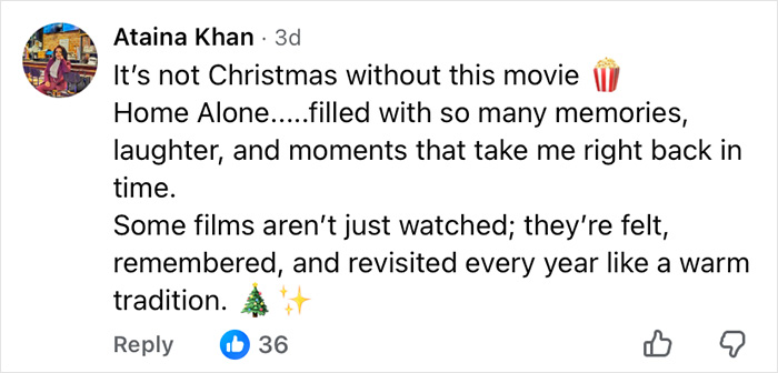 Social media comment reflecting on Home Alone memories, sparking a viral then-and-now video and millennial existential crisis.