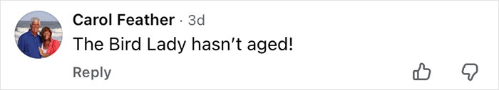 Comment on viral Home Alone then-and-now video mentioning the Bird Lady character hasn't aged.