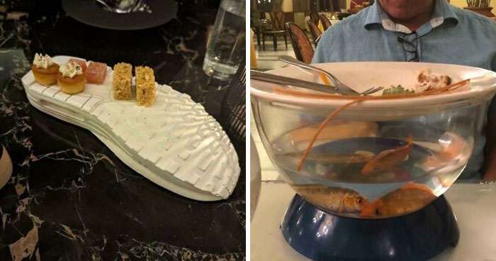 55 Restaurant Dishes Served So Strangely People Took Photos First