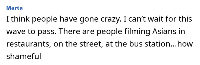 Comment expressing concern about people filming Asians in public places amid the website offering intimate encounters with Koreans investigation. Comment expressing concern about people filming Asians in public places amid the website offering intimate encounters with Koreans investigation.