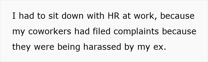 Alt text: Woman discussing coworker harassment and reputation damage after leaving husband of 10 years in a workplace setting. Alt text: Woman discussing coworker harassment and reputation damage after leaving husband of 10 years in a workplace setting.