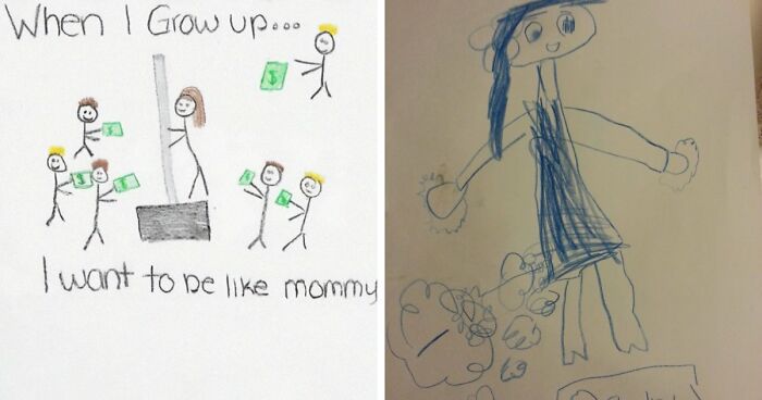 “I Can’t Stop Laughing At It”: 39 Times Kids Proudly Presented Their Wild Drawings As Art