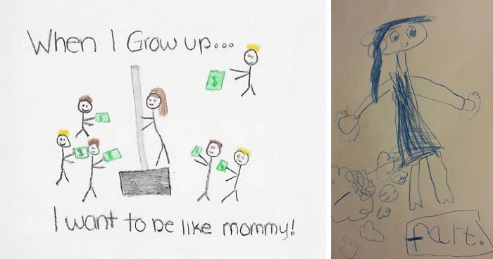 “I Can’t Stop Laughing At It”: 39 Times Kids Proudly Presented Their Wild Drawings As Art