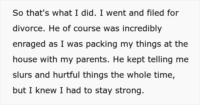 Text excerpt about a mom feeling strong while dealing with a difficult divorce and emotional challenges.