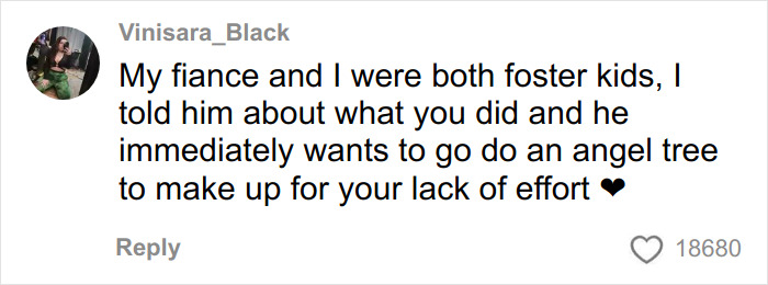 Social media comment about a woman sparking backlash after buying dollar store items for child’s Angel Tree haul. Social media comment about a woman sparking backlash after buying dollar store items for child’s Angel Tree haul.