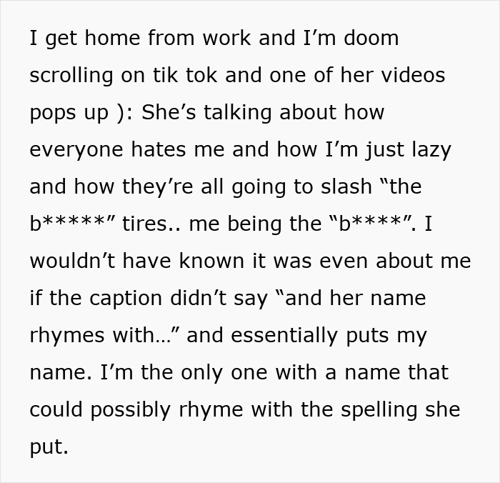 Text post revealing coworker drama on social media leading to shock after woman puts coworker on blast.