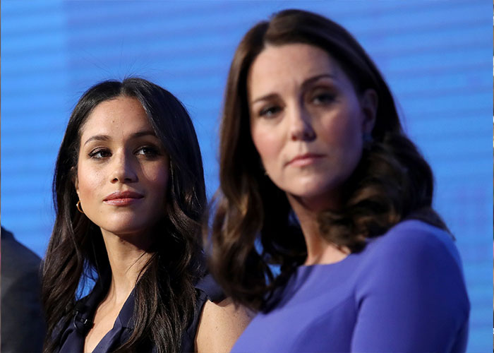 Meghan Markle and Kate Middleton pictured together, highlighting viral Meghan Markle evil stare compilation. Meghan Markle and Kate Middleton pictured together, highlighting viral Meghan Markle evil stare compilation.
