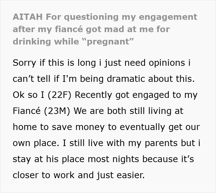 Woman shares story about fianc&eacute; showing his true colors after assuming she is pregnant, leaving her shocked and humiliated.