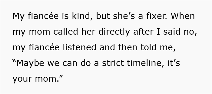 Text about adult son refusing religious mom moving in, facing guilt trips and biblical sermons from his mother. Text about adult son refusing religious mom moving in, facing guilt trips and biblical sermons from his mother.